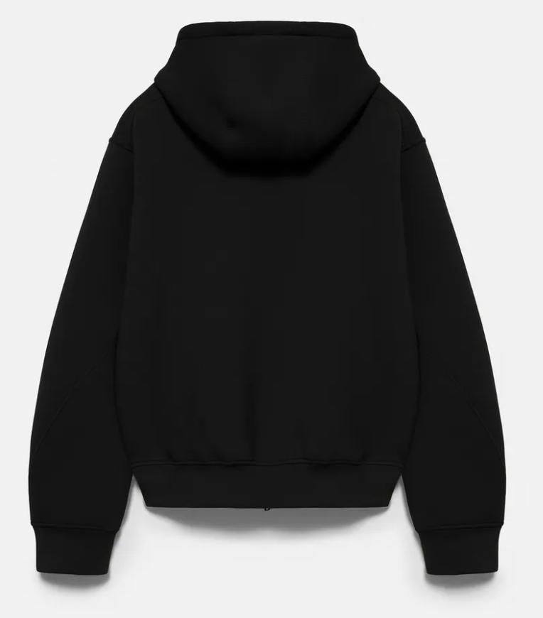 zip-up hoodie black
