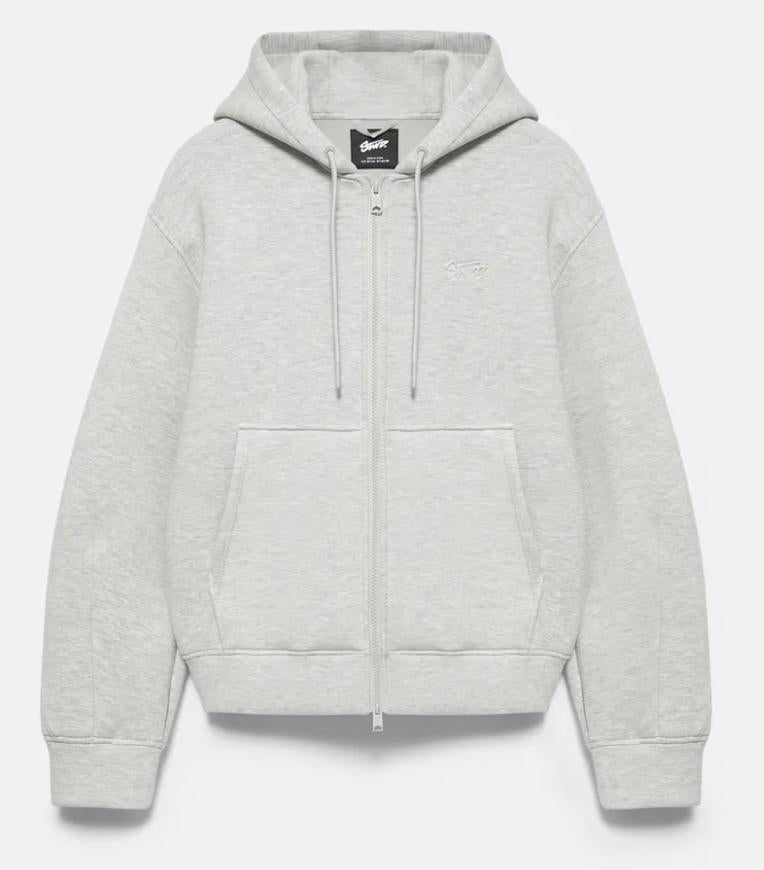 zip-up hoodie black