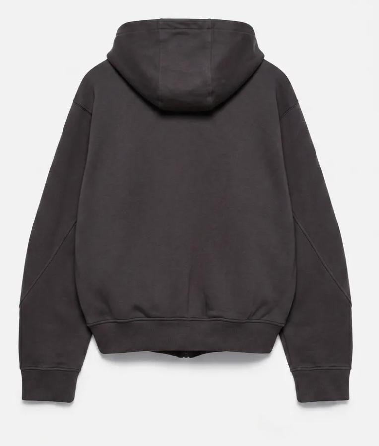 zip-up hoodie black