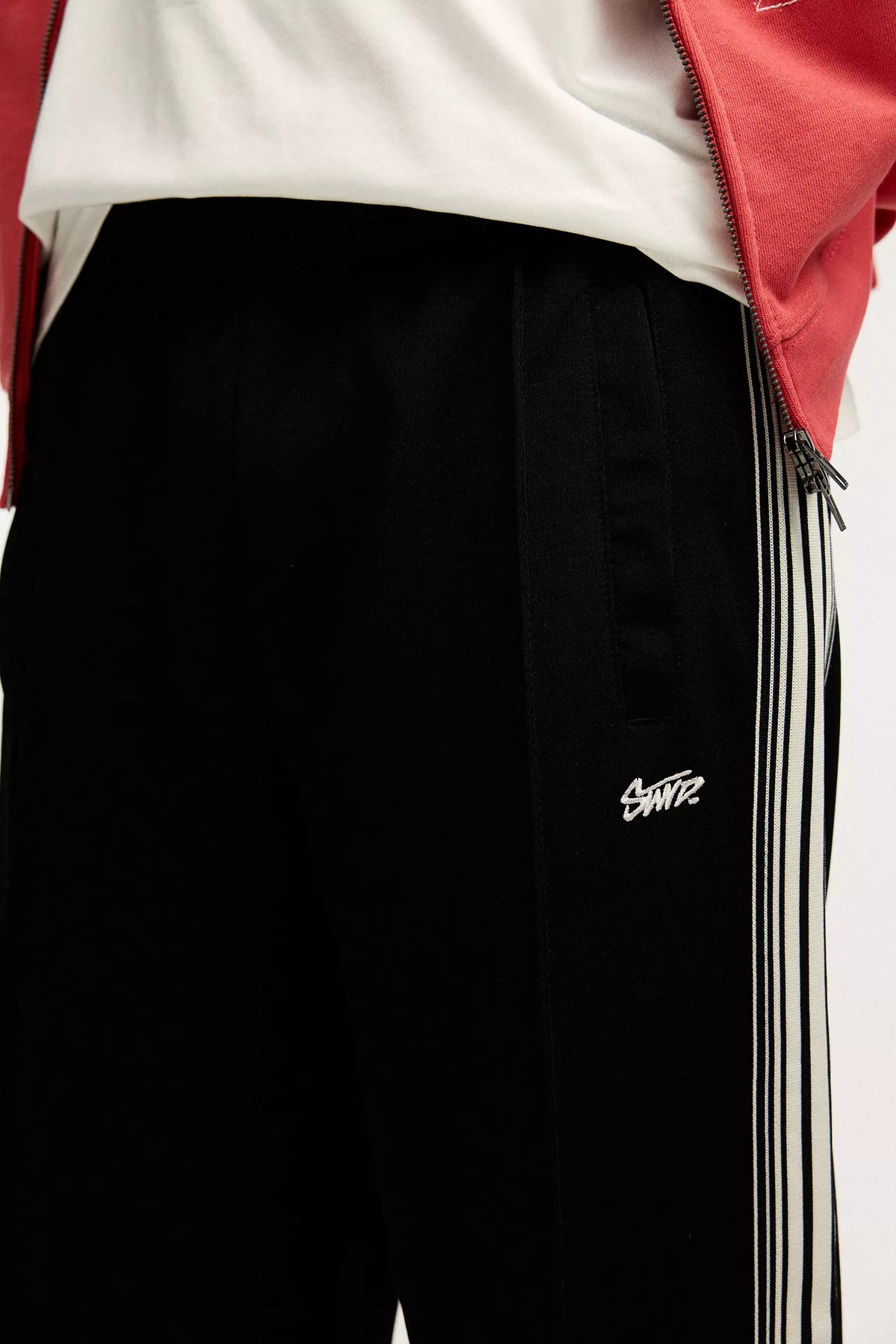 STWd. trousers within multiple side stripes – Glitter