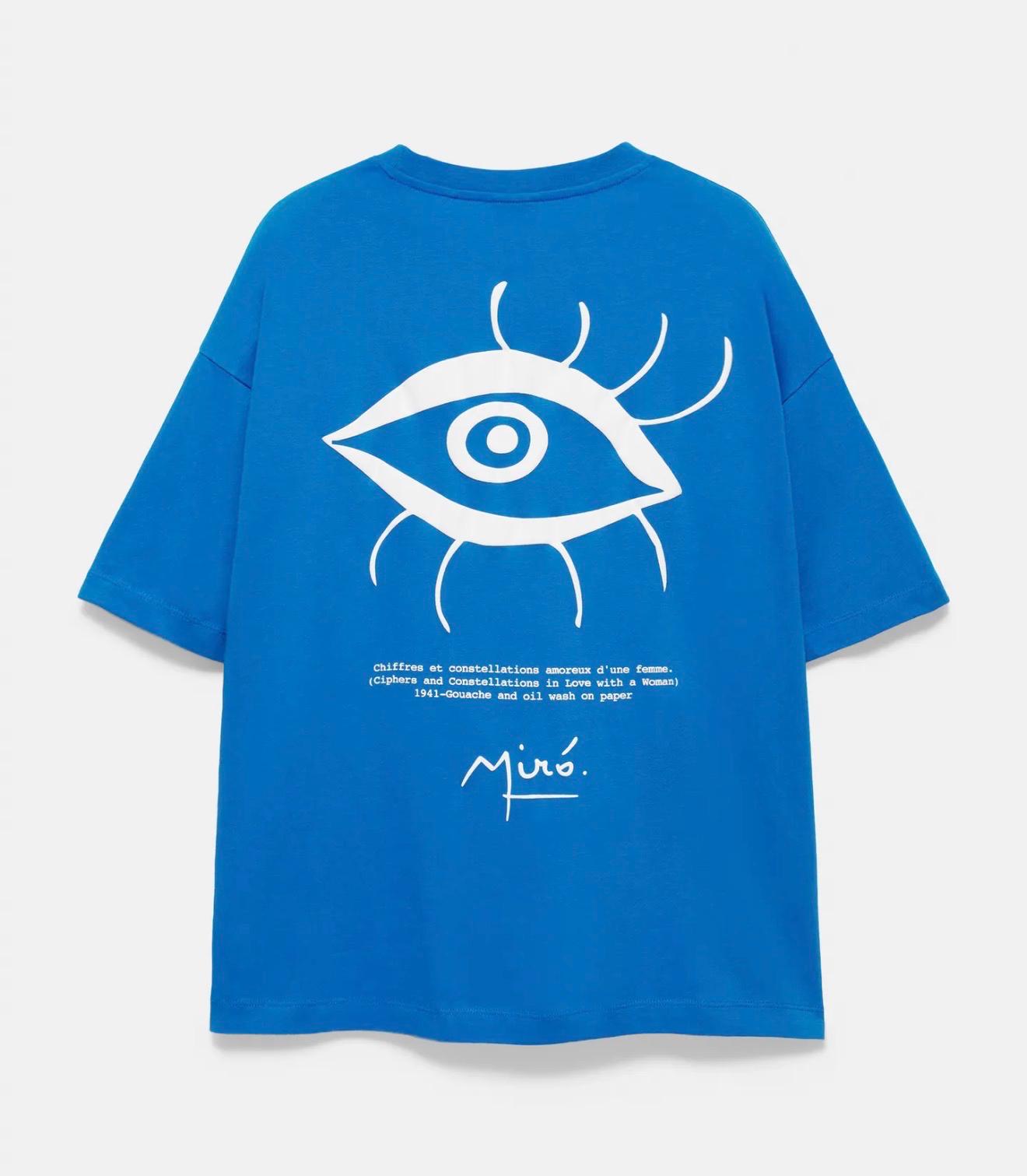 printed t-shirt Blue D