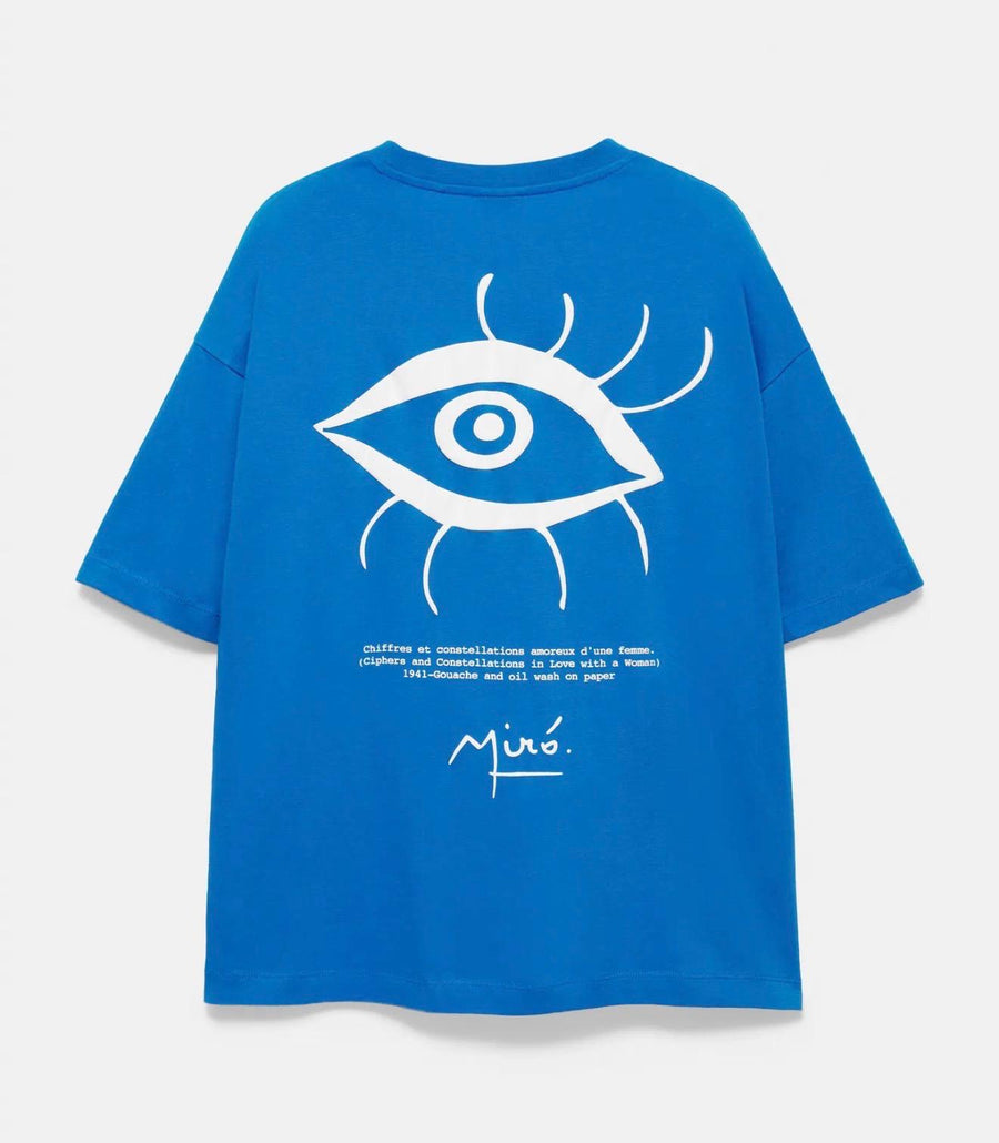 printed t-shirt Blue D