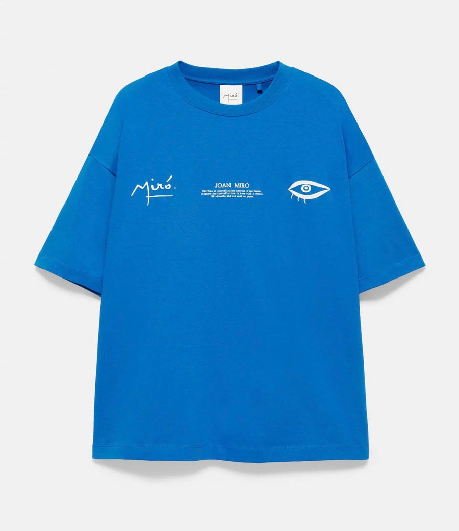 printed t-shirt Blue D