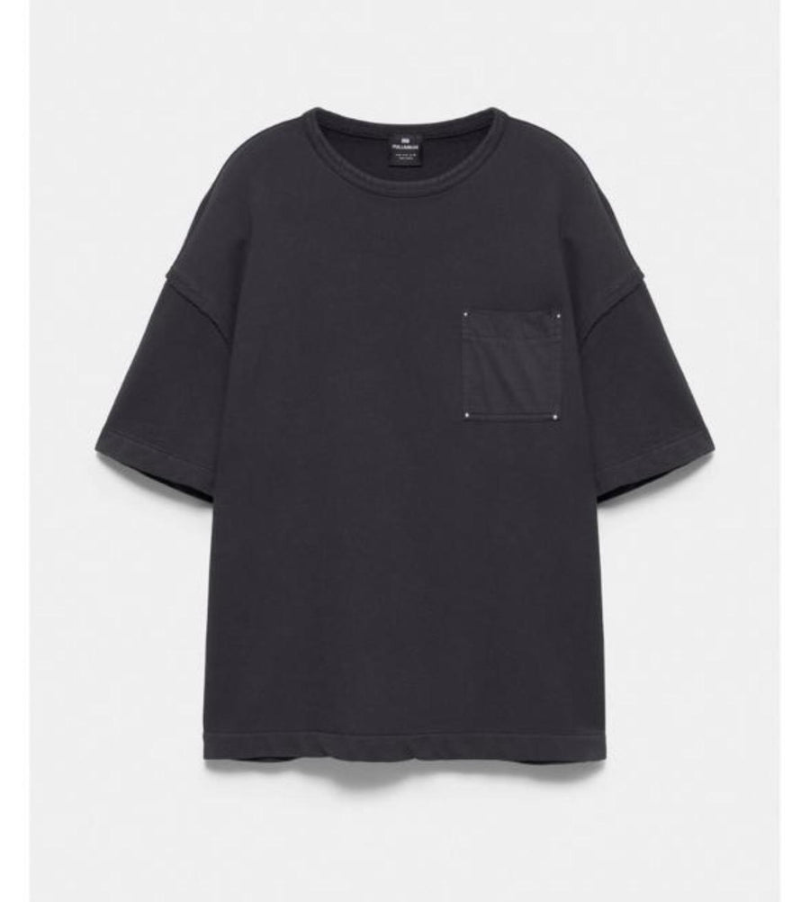 L t-shirt جيب كتان