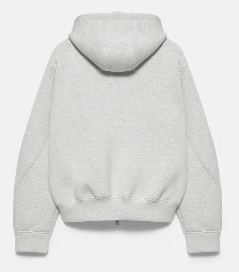 zip-up hoodie black
