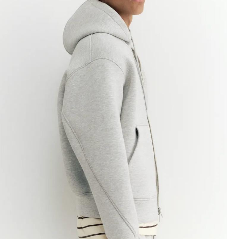 zip-up hoodie black