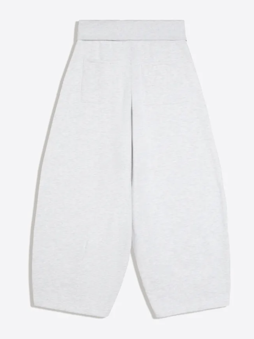 trousers with fold-over waist