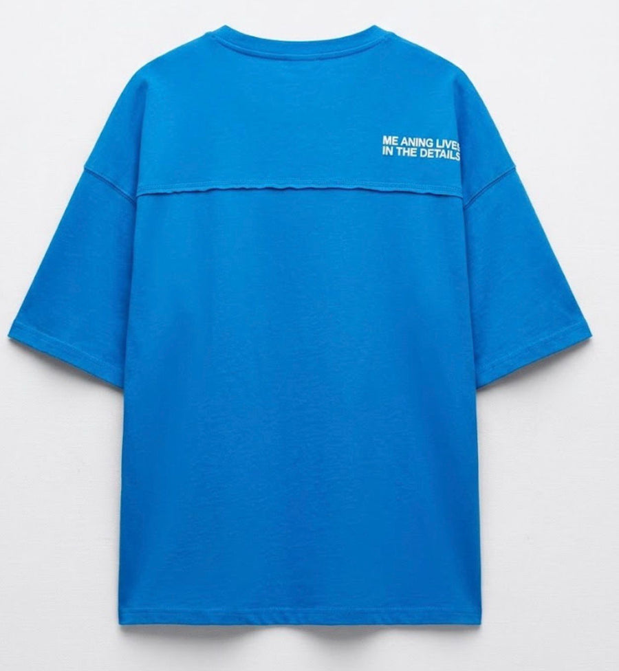 Relaxed fit overlock T-shirt